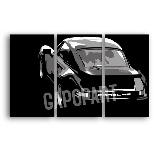  Ručno oslikana pop art slika porsche 911 120x80 cm Slike