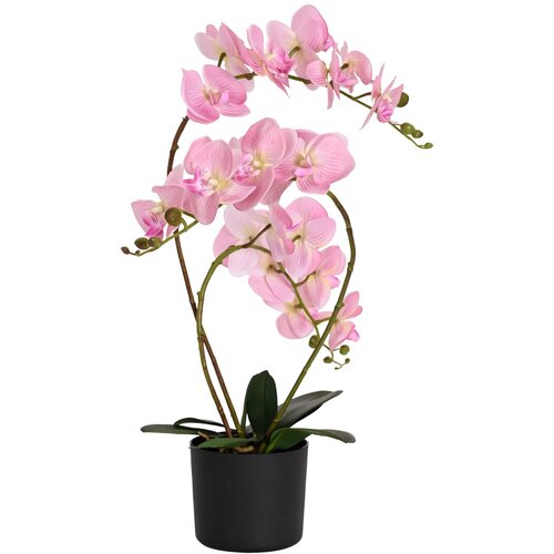 vidaXL Umetna orhideja s saksijo Roza 45 x 15 x 65 cm, (5000253671) Cene