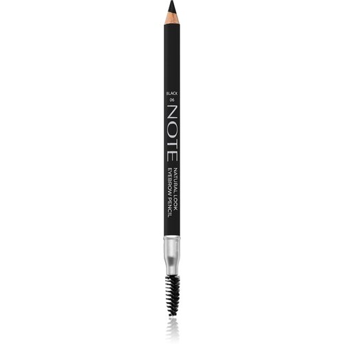 Note Cosmetique Natural Lool Eyebrow Pencil olovka za obrve sa četkicom 06 Black 1,08 g Cijene