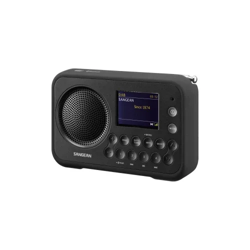 Sangean DPR-76BT džepni radio DAB+ (1012), UKW (1014) AUX, Bluetooth® zaključavanje tipki siva