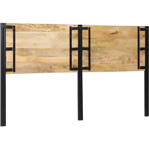 VidaXL uzglavlje 180 cm puno drvo mango i željezo Slike