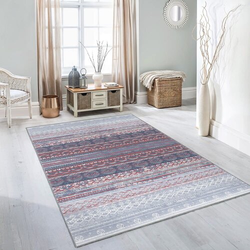 Mila Home vijolična/siva pralna preproga 80x150 cm vintage stripe &amp;ndash; Slike