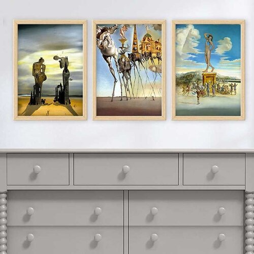 Wallity Set uramljenih slika 3NTC_UN62323, 3 Dela Cene