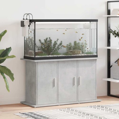  Stalak za akvarij Betonsko-sivi 101x41x58 cm Konstruirano drvo Cijene