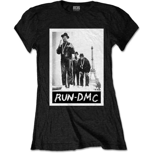 Run DMC Košulja Paris Photo Womens Black L