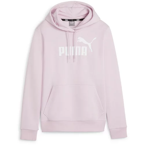 Puma Sportska sweater majica 'ESS' roza / bijela