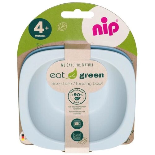 Nip činija za bebe green line plava, 4m+ Slike