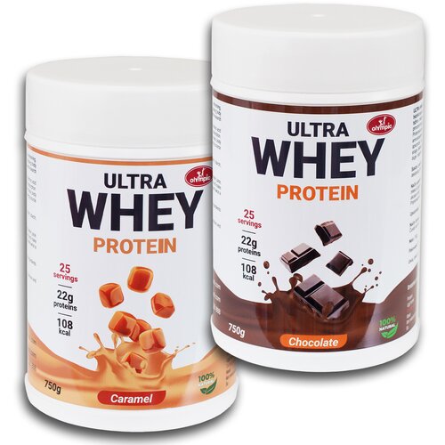 Olympic Whey Protein Ultra, Čokolada i Karamela, 750 g, 2 komada Slike