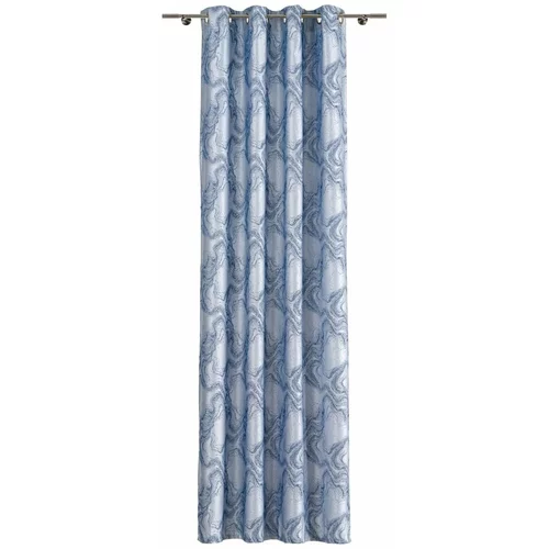 Mendola Fabrics Modra/siva zavesa 140x260 cm Carra – Mendola Fabrics