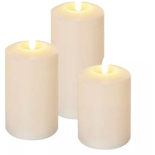 Emos led set dekorativnih voštanih sveća sa tajmerom 10/12,5/15cm, 3x3x aaa vintage dccv15 ( 2884 ) Slike