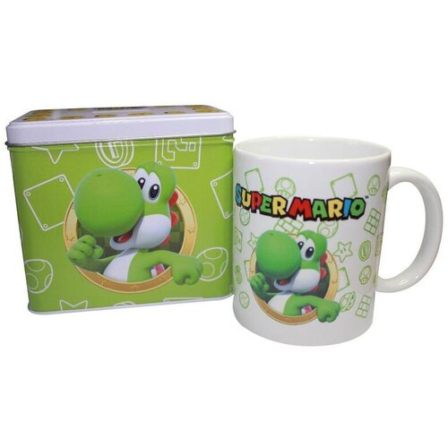 Nintendo Super Mario Bros Yoshi Mug + Money box set Slike