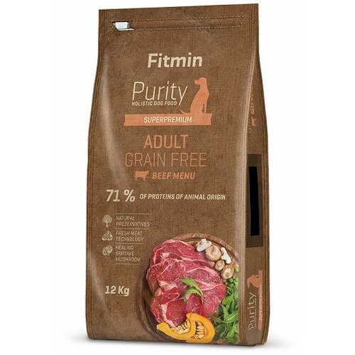 Fitmin Dog Purity Grain Free Adult Govedina, hrana za pse 12kg Slike