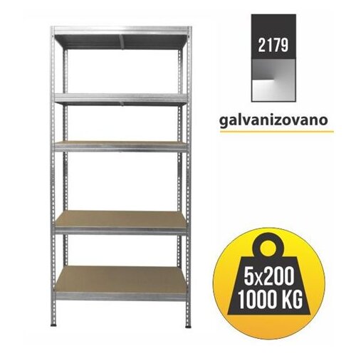 Mdc polica metal-medijapan 180x90x45cm, 5x200kg 2179 Slike