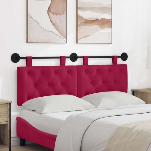  Držeće uzglavlje Zidne Vinska crvena 130 x 55 x 7 cm Bar&scaron;un - boja crnog vina 120 cm bez LED Cijene
