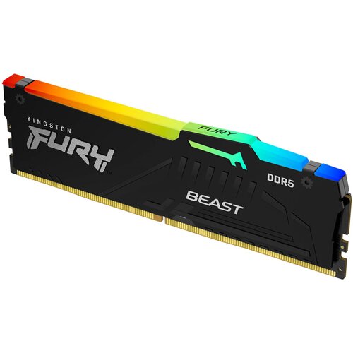 Kingston dimm DDR5 32GB 5600MT/s KF556C36BBE2A-32 fury beast black rgb expo Slike