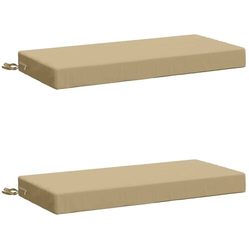  Jastučići za klupe - 2 dijela SOEST 2 kom. 100% poliester Bež - Bež 80 x 40 x 8 cm Poliester Cijene