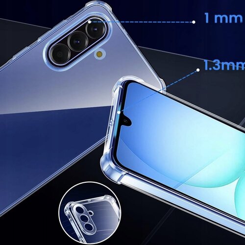 Techsuit Shockproof Clear Silicone prozirna maskica otporna na udarce za Samsung Galaxy A17 5G / A17 4G Slike