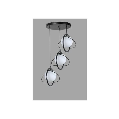 Opviq nepal 3 Lü tepsili siyah beyaz Camlı Sarkıt blackwhite chandelier Cene