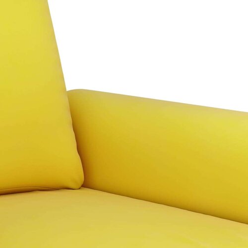 vidaXL 4-dijelni set sofa s jastucima žuti baršunasti Cene