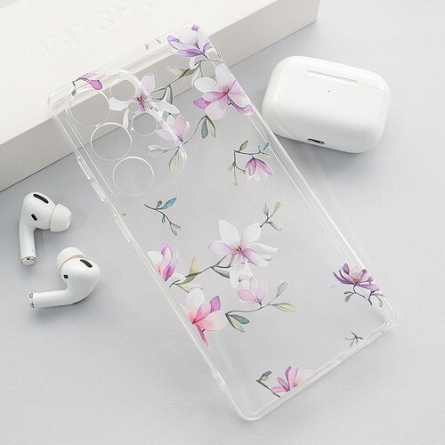 Nanobit Maska za Samsung S25 Ultra/ S938B Print Pink Mangolia Flowers Cene