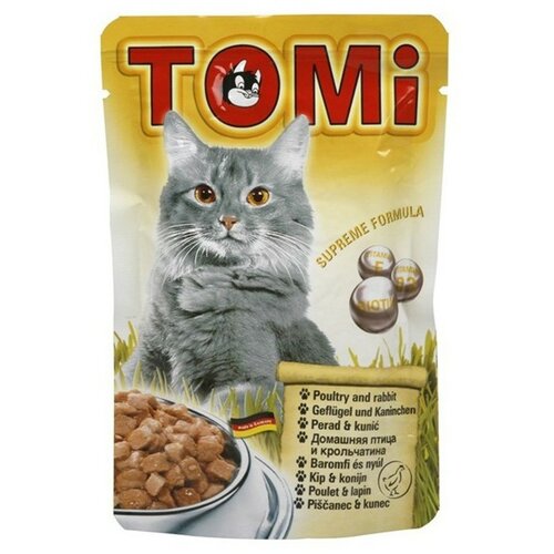 Tomi cat adult piletina & zečetina kesica 100g hrana za mačke Cene