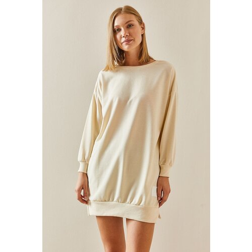 XHAN Cream Colored Crewneck Sweatshirt Slike