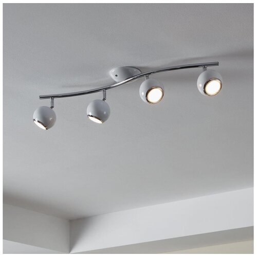 Eglo Bimeda spot/4, led, gu10, 4x3w, 4x240lm, bela/hrom Slike