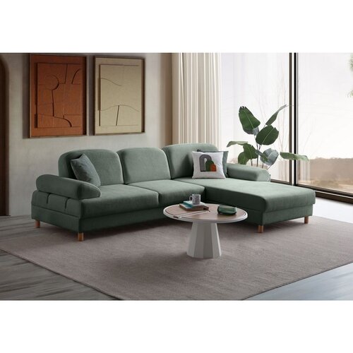 Atelier Del Sofa Aries Relax Right ugaona garnitura na razvlačenje 180 &amp;times; 280 cm, zelena Slike
