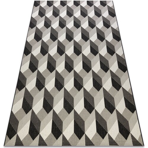 RugsX Preproge Preproga v videzu sisala FLAT 48624/690 KOCKI 140x200 cm Črna Cene
