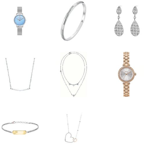  4. PAKET - Blagovne znamke ur in nakita, 8 izdelkov Cene