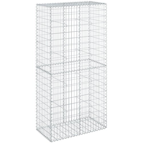 vidaXL Gabionska košara s pokrovom 100x50x200 cm pocinkano železo, (21413633) Cene