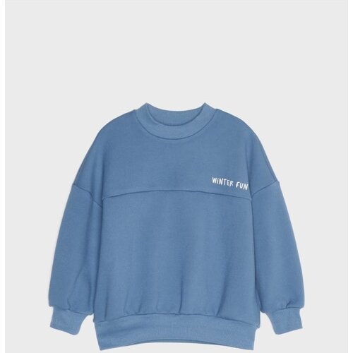 Sinsay Podstavljena oversize crewneck majica s natpisom Cijene