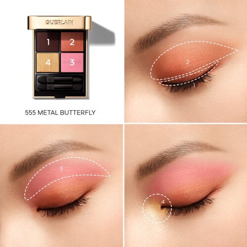 Guerlain Ombres G paleta senčil za oči odtenek 555 Metal Butterfly 6 g Slike