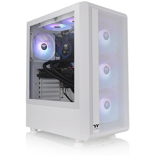 Thermaltake S200 TG ARGB Snow Mid tower, 3x ARGB 120mm Lite front fans Cijene