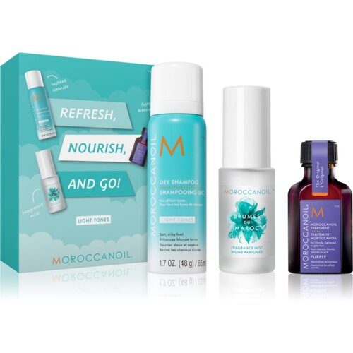 Moroccanoil Refresh, Nourish, and Go! (Light Tones) set za blond lase za ženske Slike