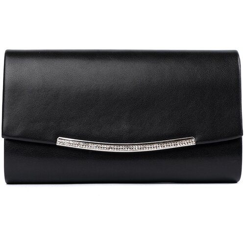Shelvt Black clutch bag with chain Slike
