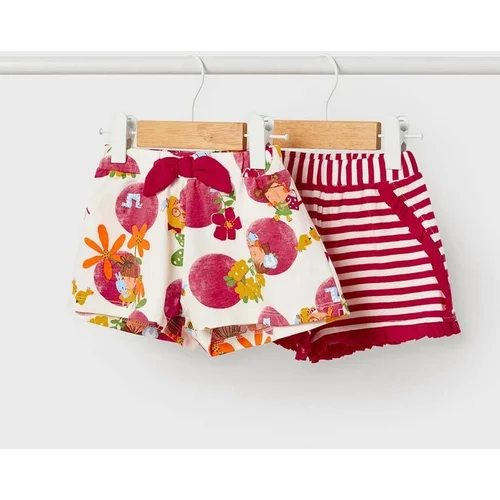 Mayoral Kratke hlače za dojenčka 2-pack roza barva