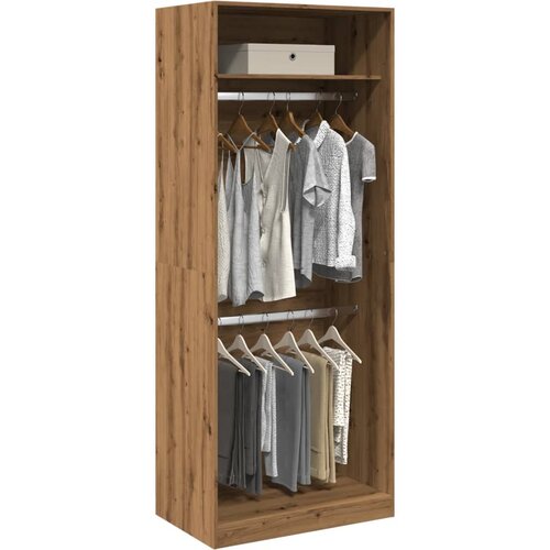 Furnova Garderobna omara artisan hrast 80x50x200 cm inženirski les, (21930211) Slike