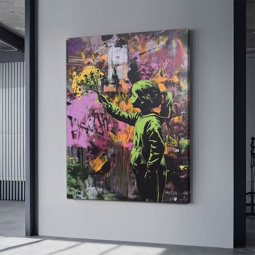 Wallity platno za slike neon 11, 45x70 cm Cene