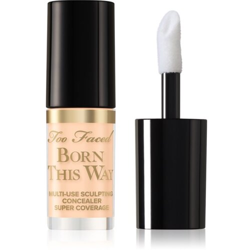 Too Faced Born This Way Super Coverage Multi-Use Concealer Travel Size dugotrajni korektor za punu pokrivenost nijansa Almond 2 ml Slike