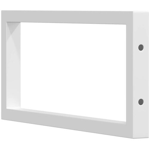  Nosači polica za umivaonik 2 kom bijeli pravokutni čelični White 25 x 60 cm Slike