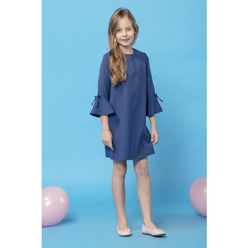 MiniMom by Tessita Kids's Dress MMD31 4 Navy Blue Cene