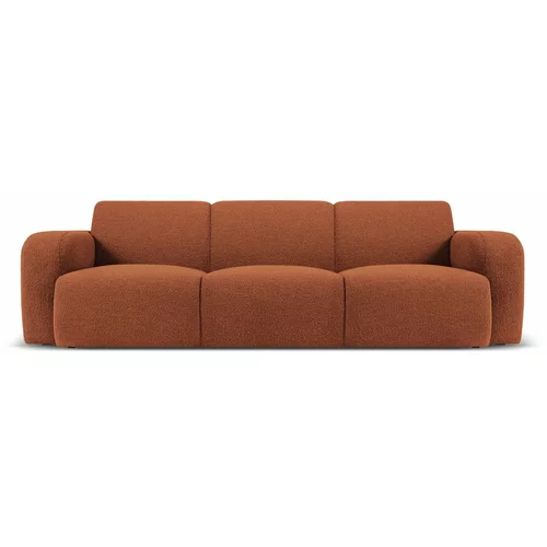 Micadoni Home Smeđa sofa od bouclé tkanine 235 cm Molino –