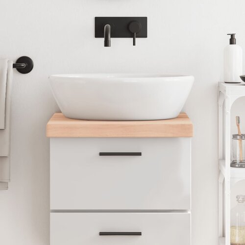 vidaXL Kopalniški pult 40x60x(2-6) cm neobdelan trden les Cene