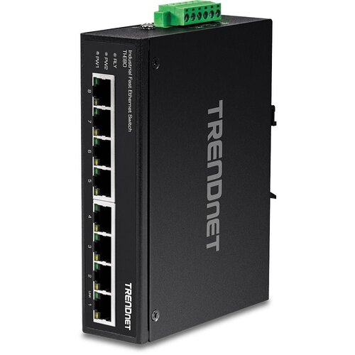  Trendnet TI-E80 network switch Unmanaged Fast Ethernet (10 /100) Black Cene