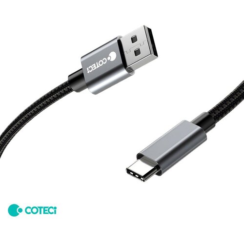  Data kabl Coteci 87313 60W 10 Gbps USB 3.0 na Type C crni 1m Slike