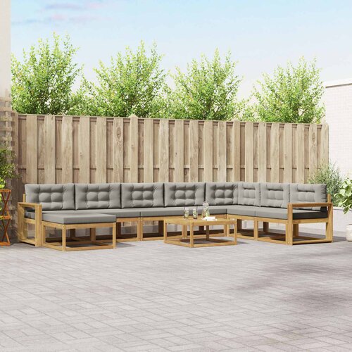  Set vanjskih sofa 9 kom. Bijela i svjetlosiva Cijene
