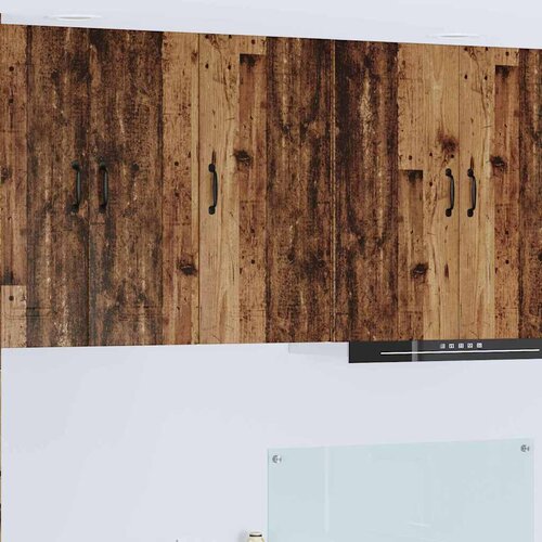 vidaXL Zidni kuhinjski ormarić s policom Staro drvo 40 x 31 x 80 cm Cene