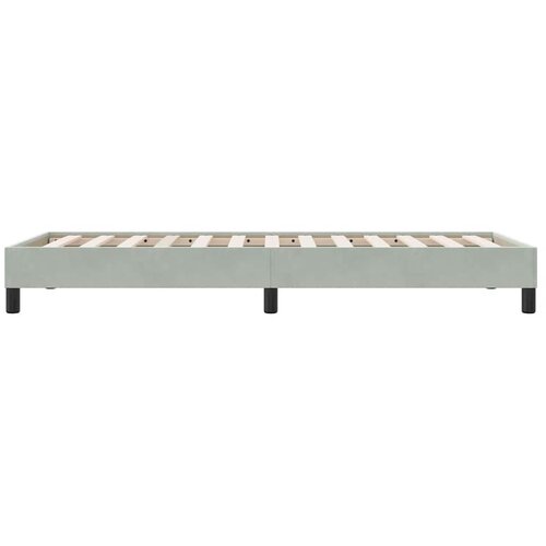 Box Spring krevet bez madraca svijetlo sivi 80x210 cm samt Slike