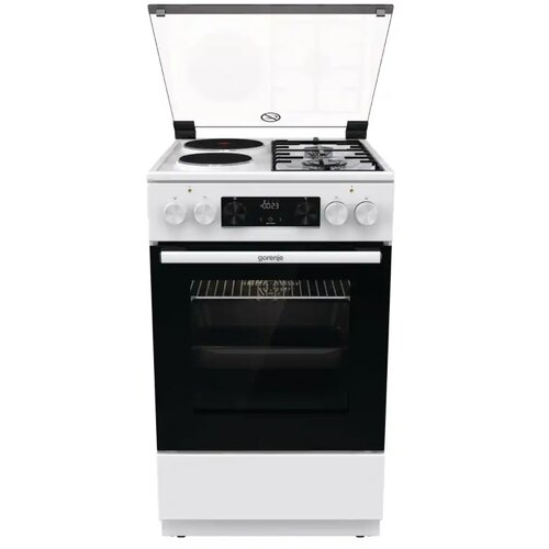 Gorenje elektrićni šporet GK 5C62 WF/bela/kombinovana ploča/rerna 70l Cene